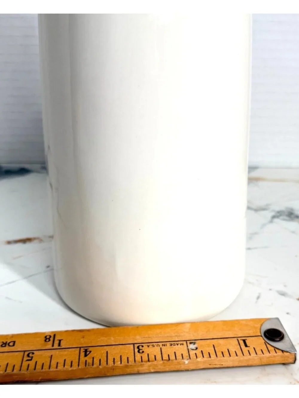 Vintage White Ceramic Milk Bottle Swing Top Wire Bale Lid Farmhouse Decor 12